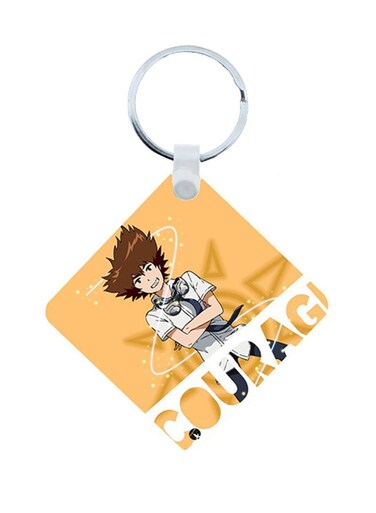 Digimon Anime Wooden Keychain