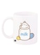 A Rabbit Design Mug White/Blue/Brown