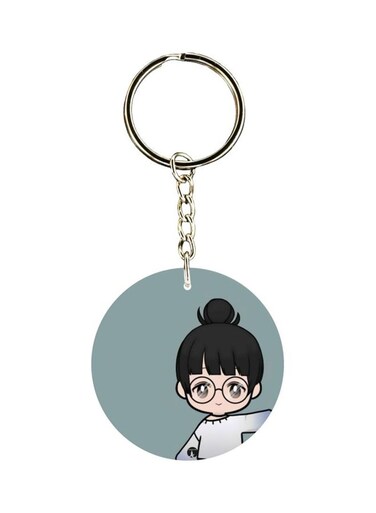 Anime Printed Double-Sided Keychain