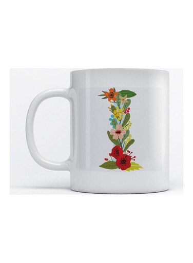 Mug Alphabet I for Coffee and Tea White