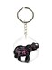 Double Sided Elephant Printed Keychain