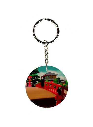 Cartoon Printed Dual Sided Keychain