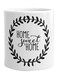 Home Sweet Home Printed Mug Black/White