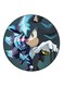 Sonic Printed Fridge Magnet Blue/Grey/Purple