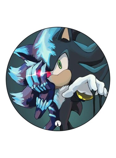Sonic Printed Fridge Magnet Blue/Grey/Purple