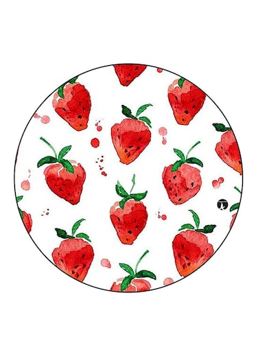 Strawberries Printed Fridge Magnet Multicolour