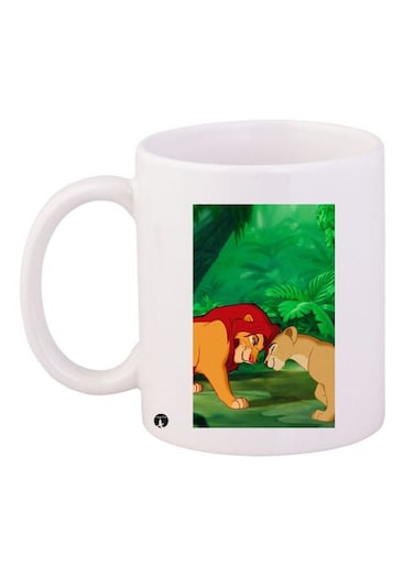 Simba Printed Coffee Mug White/Green/Brown