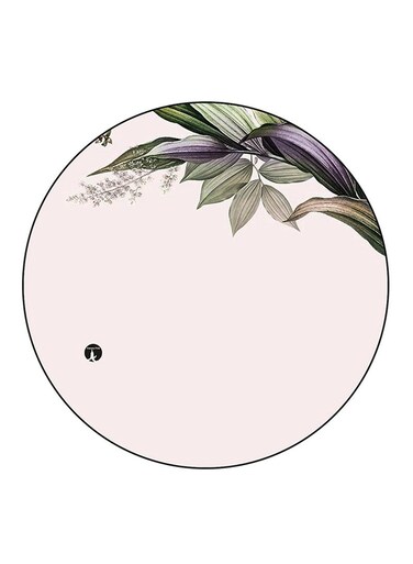 Plants Printed Fridge Magnet Round Multicolour