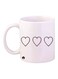 Hearts Printed Coffee Mug White/Black