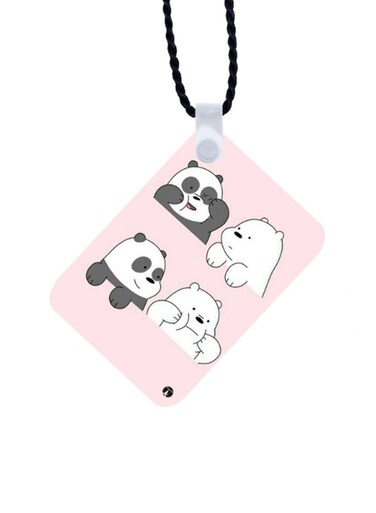We Bare Bear Printed Car Mirror Pendant