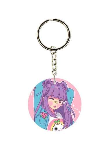 Cartoon Printed Keychain