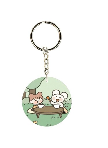 Cartoon Printed Keychain