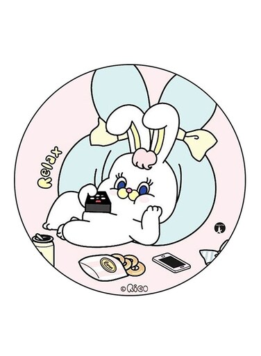 Rabbit Printed Fridge Magnet Multicolour