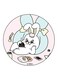 Rabbit Printed Fridge Magnet Multicolour