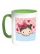 Little Girl Printed Coffee Mug White/Green 11ounce