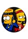 Simpsons Printed Fridge Magnet Multicolour