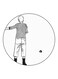 Cartoon Printed Fridge Magnet White/Black 5.5cm