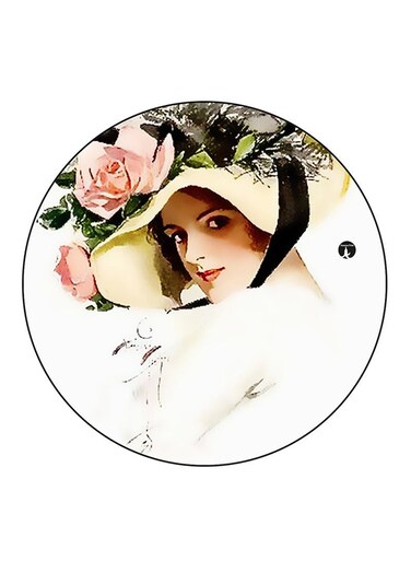 Woman Printed Fridge Magnet Multicolour