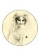 Vintage Art Printed Fridge Magnet Multicolour