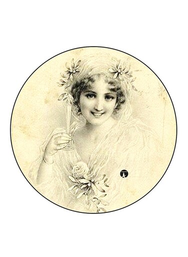 Vintage Art Printed Fridge Magnet Multicolour