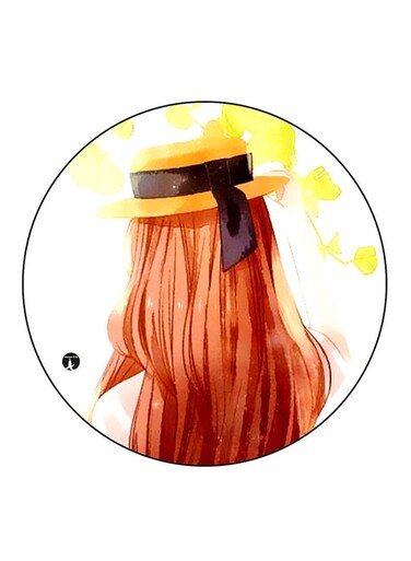 A Girl Printed Fridge Magnet Multicolour