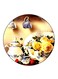 Vintage Art Printed Fridge Magnet Multicolour