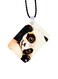 Panda Printed Car Mirror Pendant