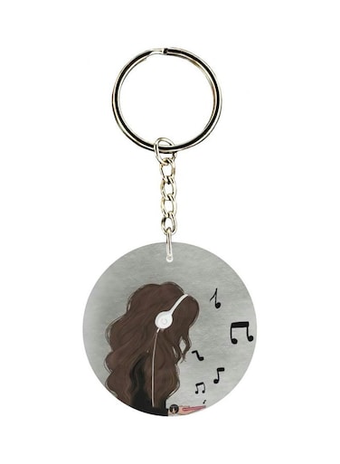 Music Themed Printed Keychain