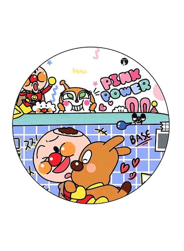 Cartoon Printed Fridge Magnet Multicolour 5.5 x 5.5cm