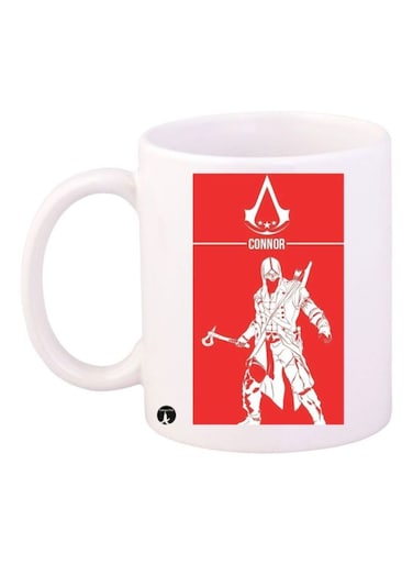 Assassin's Creed Video Game Printed Mug Red/White Standard Size