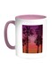 Enjoy The Summer Time Printed Coffee Mug Pink/White/Purple 11ounce