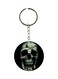 Skull Printed Double Sided Keychain