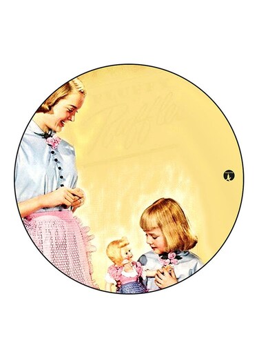 Vintage Art Printed Fridge Magnet Multicolour