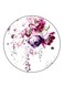 Flowers Printed Fridge Magnet Round Multicolour