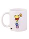 Printed Mug White/Yellow/Red 12ounce