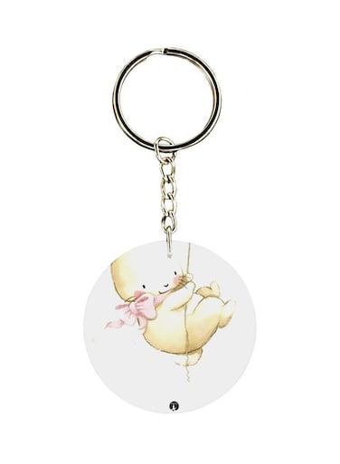 Cartoon Themed Single Sided Keychain