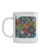 Mandala Printed Mug White/Green/Blue