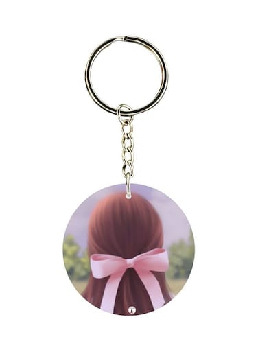 Girl Printed Keychain