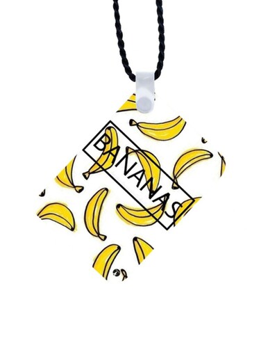 Bananas Printed Car Mirror Pendant