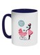Happy Mother's Day Printed Coffee Mug Dark Blue/White/Pink 325ml