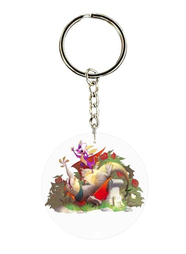 Spyro Printed Keychain