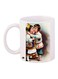 Girl And Boy Printed Coffee Mug White/Yellow/Brown