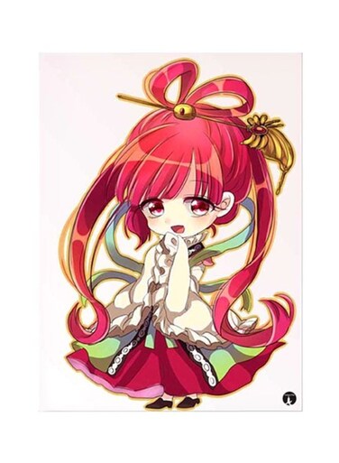 Anime Magi Metal Plate Poster Pink/Gold 15x20cm