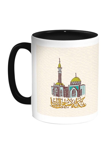 Congratulation Eid Al - Adha Printed Coffee Mug Multicolour 11ounce