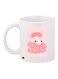 Ceramic Coffee Mug White/Pink