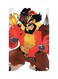 Printed Fridge Magnet Multicolour 8.5x0.4x5.5cm