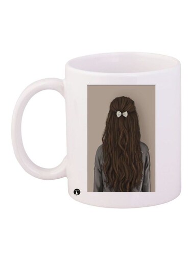 Printed Coffee Mug White/Beige/Brown