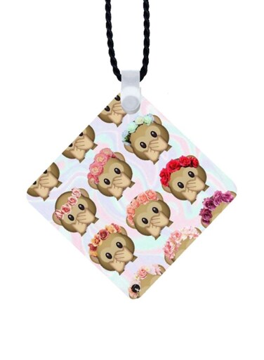 Emoji Printed Car Mirror Pendant