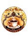 Cafe Noir Printed Fridge Magnet Brown/Black/White 5.5cm