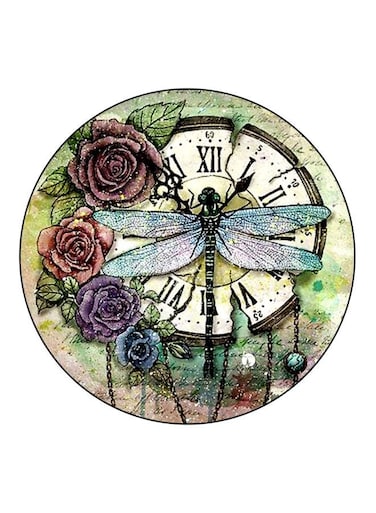 Floral Printed Fridge Magnet Multicolour 5.5cm